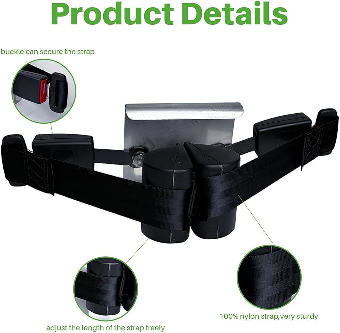No Drilling Golf Cart Bag Holder Attachment with Sand Bottle Kit,Adjustable Golf Cart Rear Seat Bag Rack Fit for Evolution Golf Cart D2 Classic Carrier & Forester,Better Fixation,Space-Saving