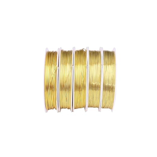 Gold Copper Wire 0.5mm Bead Cord - Image 2