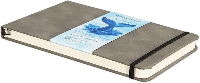 SEMLEART Watercolor Sketchbook Journal, 24 Sheets, 5x8 Inches, 140 lb/300 GSM by SEMLEART