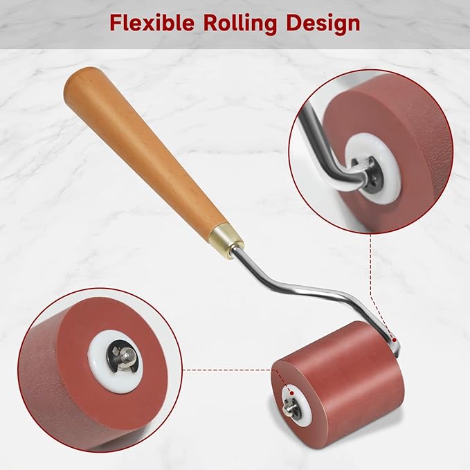 3pcs Rubber Rollers Brayer - Image 3