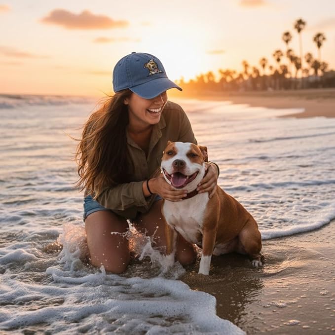 Pet Dog Lover Gifts,Embroidered Dog Baseball Hats for Men Women Dad Mom