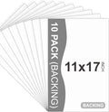 Somime 10 Pack Backing Boards, 11x17 Uncut White Mats Matboards, Acid-Free by SOMIME