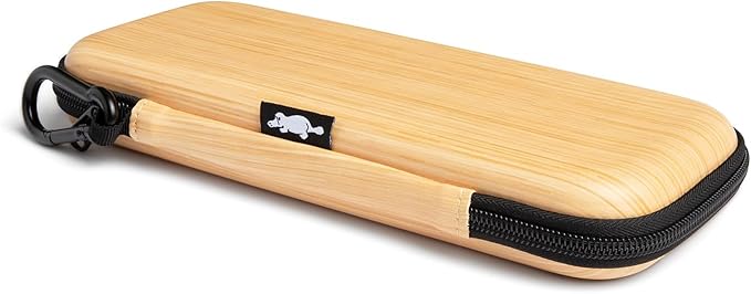 Platypus Golf Co. Golfing Caddie EVA Travel Case Organizer with Bamboo Tees & Ball Marker - Hand Reversible Hinging Glove Shaper & Holder, Mesh Pocket & Storage Slots, Golfers Cases for Men & Women
