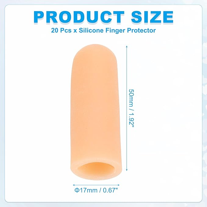 PATIKIL Gel Finger Cots 2"x0.67" - Image 2