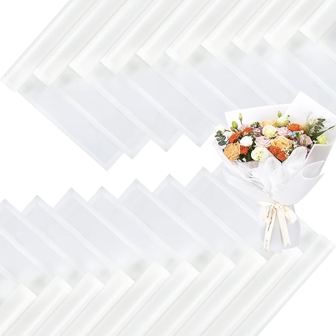FUHITIM 20 Sheets Flower Wrapping Paper by FUHITIM
