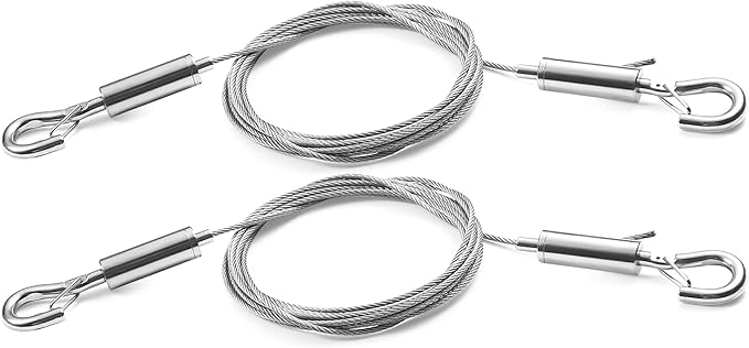 2PCS Adjustable Suspension Cable kit, Picture Hanging Wire Kit Supports 66lbs by AdjustablePictureHangingKit