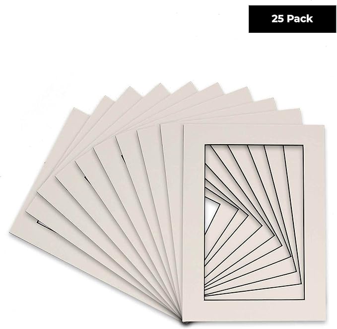 Pack of 25 Acid Free 11x14 Mats Bevel Cut - Image 2