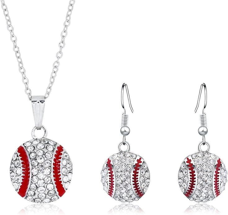 Baseball Earrings for Women Baseball Mom Accessories Essentials Game Day Fan Gifts Lightweight Sports Stud Earrings Jewelry Game Day Shirts Women
