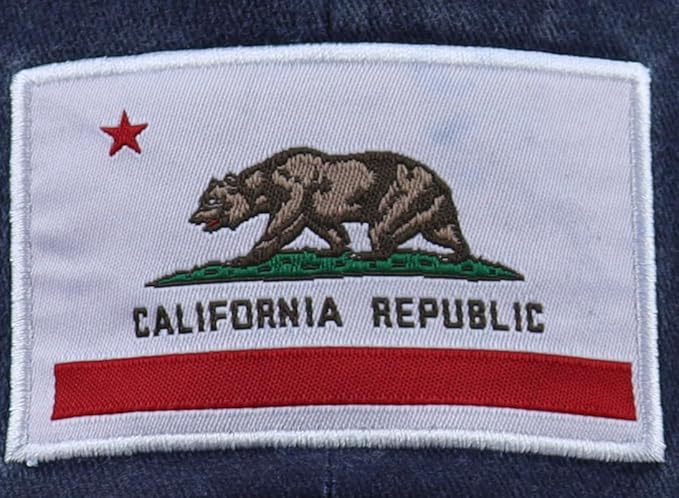 California State Flag Hats for Women Men, Adjustable Cotton California Bear Baseball Cap