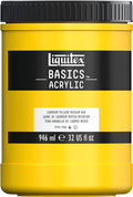 Liquitex BASICS Acrylic Paint, 946ml Jar, Cadmium Yellow Medium Hue by Liquitex