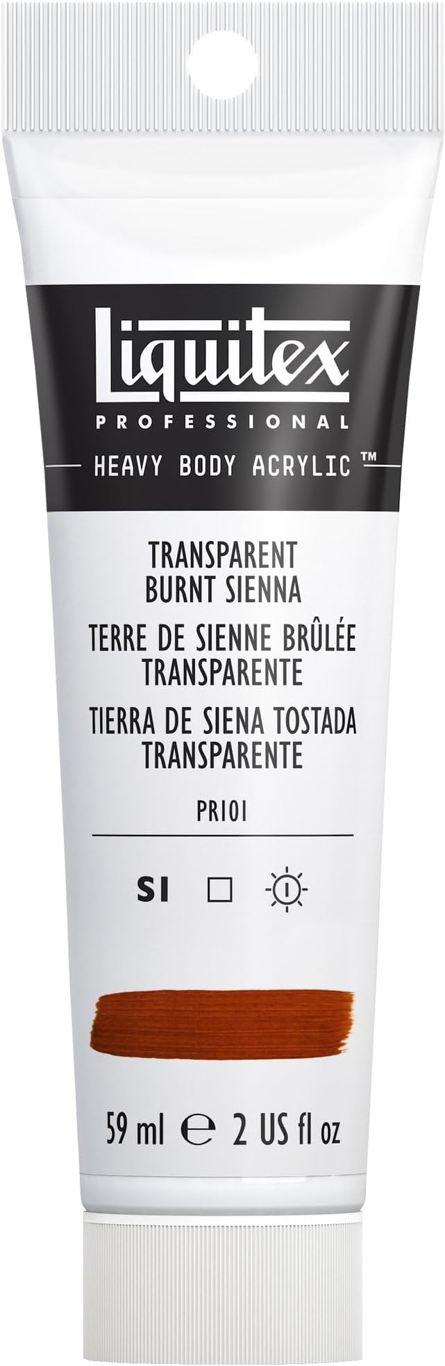 Liquitex Professional Heavy Body Acrylic Paint, 2-oz Tube, Transparent Burnt by Liquitex