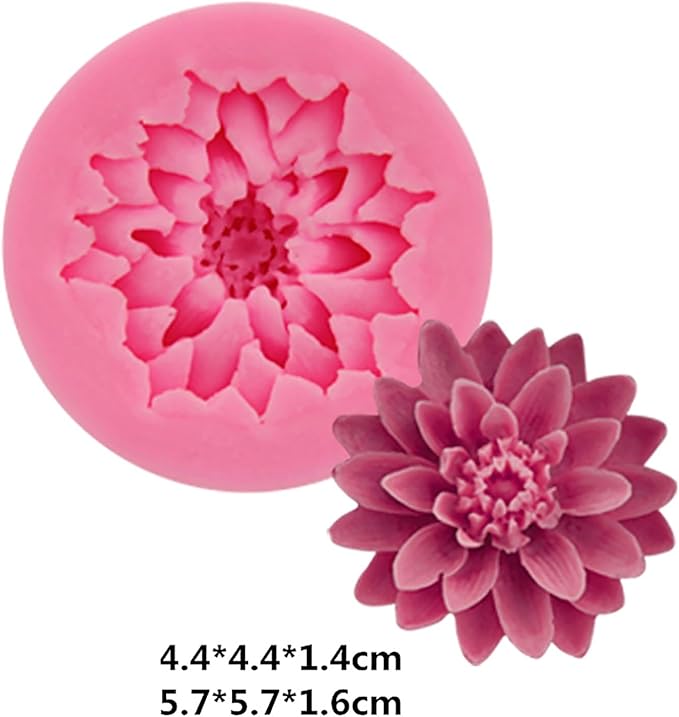 6 Pack Flower Mold: Peony, Sunflower Resin Casting Molds - Image 5