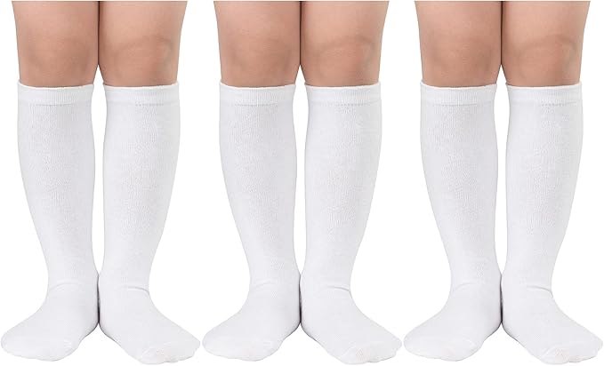 American Trends Kids Toddler Soccer Socks Youth Baseball Softball Football Socks Knee High Accessories for Girls