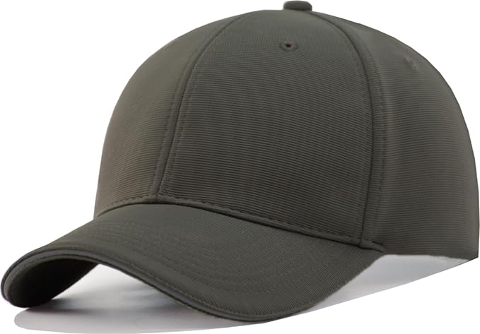 TSSGBL Men's Plain Baseball Hat - OSFM & XXL Big Head Fit，Adjustable Structured Ball Cap with Reflective Sandwich Brim