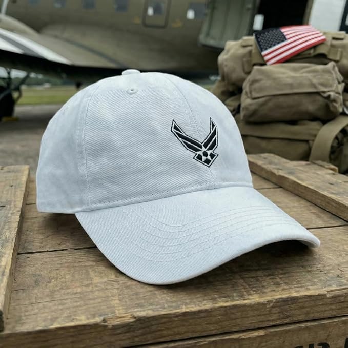 Speedy Pros Soft Baseball Hat Embroidered Dad Hat Air Force Emblem Embroidery Men & Ladies Baseball Cap Cotton