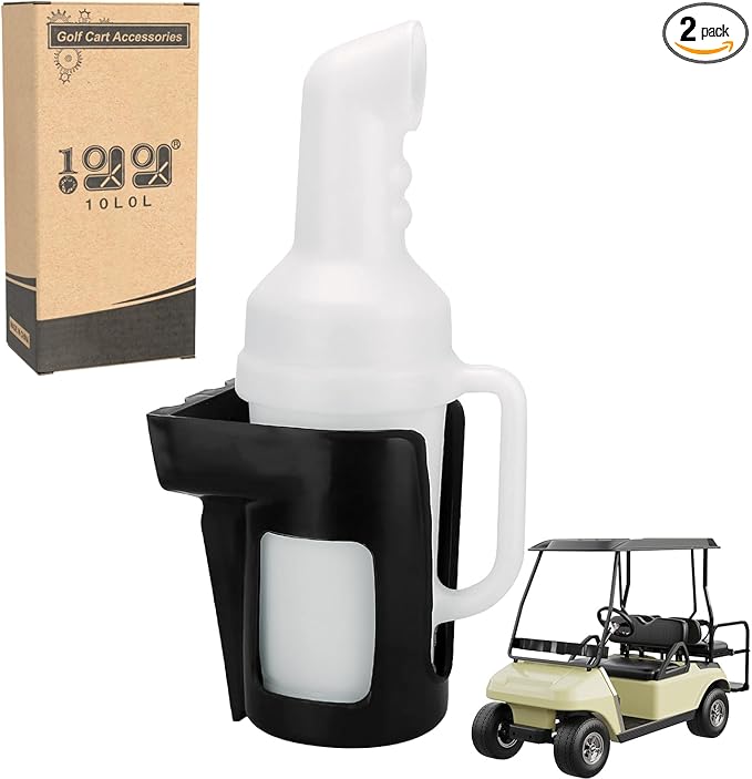 10L0L Universal Golf Cart Sand Bottle with Holder for Yamaha, EZGO, Club Car, Divot Filler Sand Seed Container Dispenser (2)