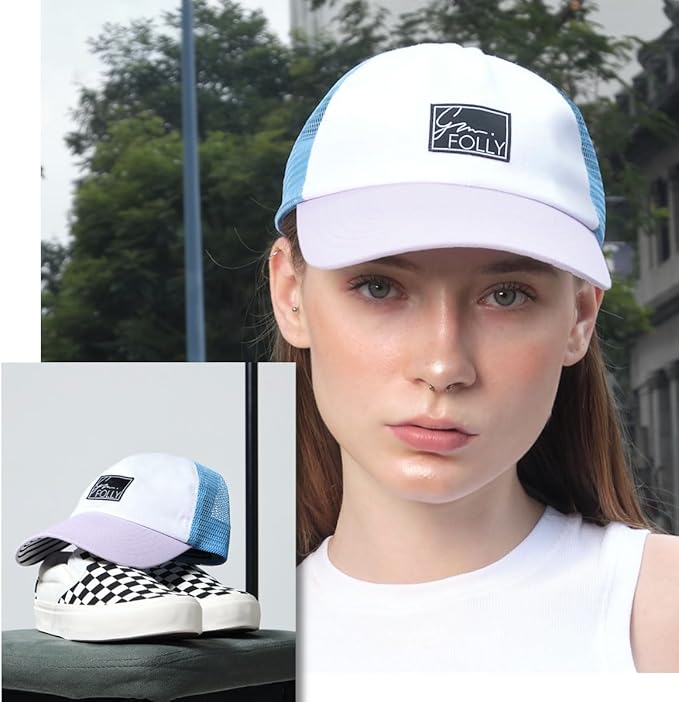 Baseball Cap for Women in Cute Dad Hat Design with Mesh to Stay Cool at The Beach in Summer