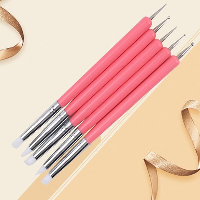 4PCS Double-Ended Metal Ceramic Clay Ball Stylus Dotting Tools and 5PCS 2 Way - Image 4