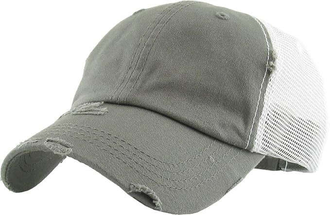 Classic Plain Ponytail Messy High Bun Headwear Adjustable Cotton Trucker Mesh Glitter Hat Baseball Cap