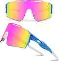 Ukoly Cycling Sunglasses for Men Women with 3 Interchangeable Lenses, Polarized Sports Sunglasses, Baseball Sunglasses
