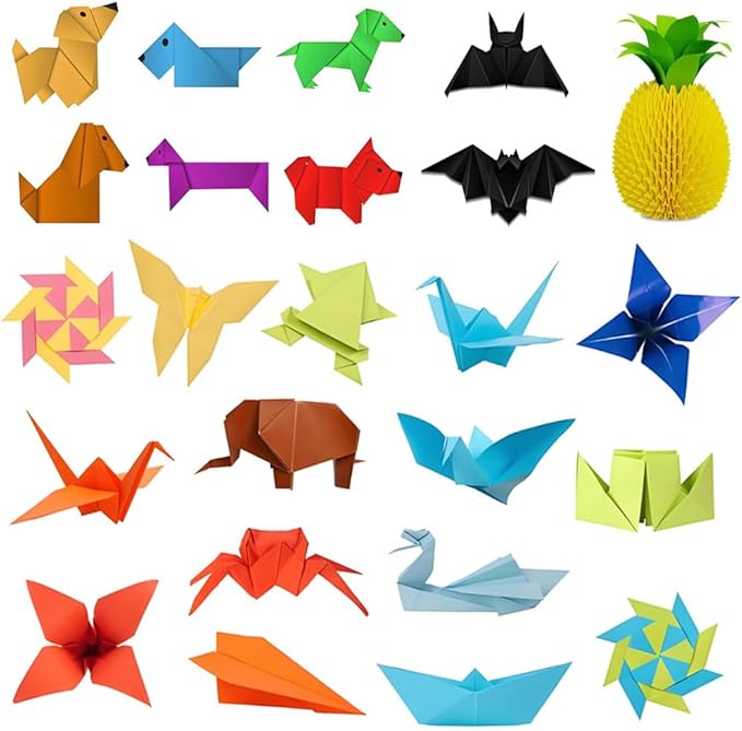A4 Origami Paper Magenta 100 Sheets, 8.27×11.7 inch Double Sided Color Easy - Image 7