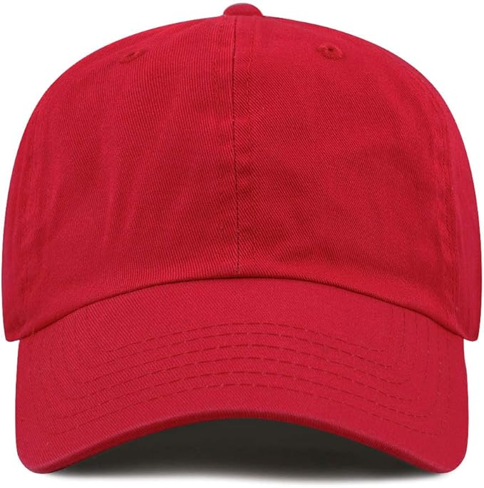 Cotton Baseball Cap Dad Hat – Washed Low Profile Adjustable Hat for Men Women Casual Outdoor Running Golf
