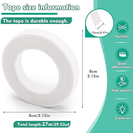 Floral Tape, 1/2inch Flower Tape, Wedding Bouquet - Image 2