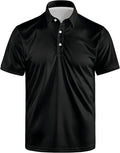 Golf Polo Shirts for Men Funny Print Short Sleeve Golf Shirts Performance Golf Polos