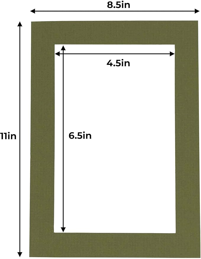 5x7 Mat for 8.5x11 Frame - Image 3