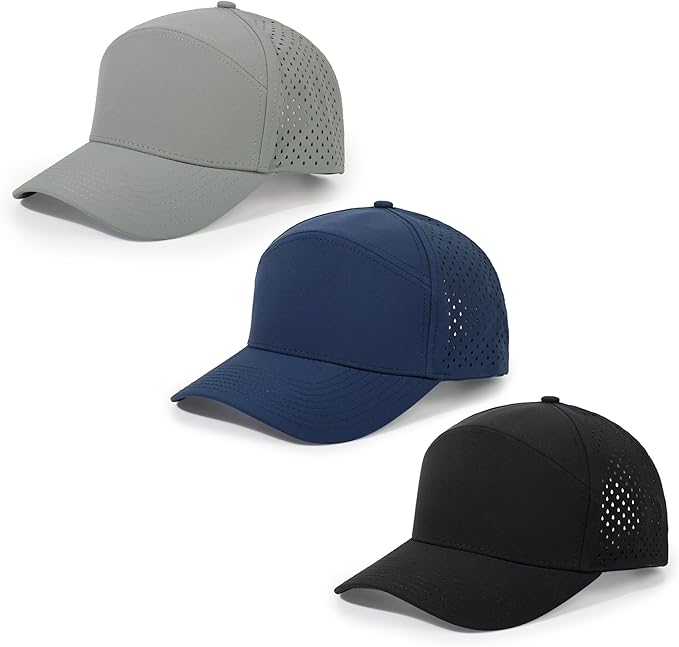 HH HOFNEN Quick Dry Baseball Cap Mesh Snapback Hat Sun and Rain Protection Structured Golf Trucker Hats for Men Women