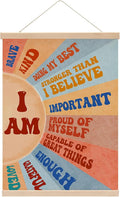 Inspirational Boho Sun Poster Hanger, Positive Affirmations Wall Decor by Unknown