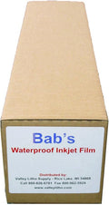Premium Waterproof Inkjet Film For Positives 36" x 100' Roll by Unknown