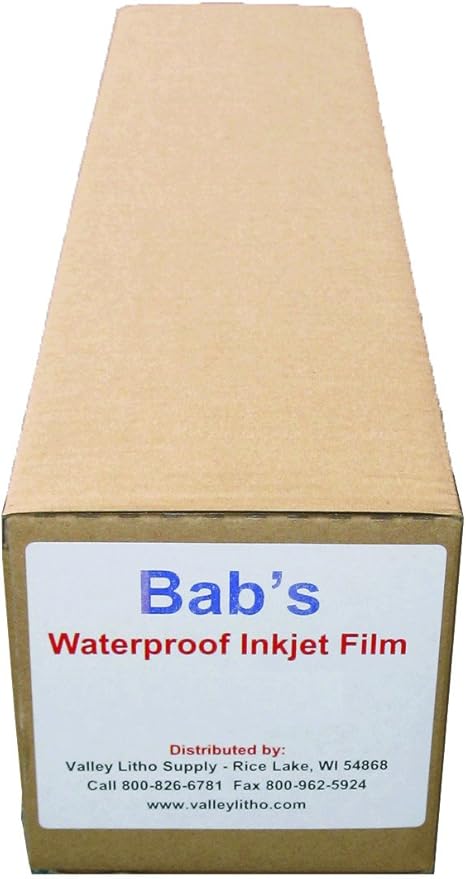 Premium Waterproof Inkjet Film For Positives 36" x 100' Roll by Unknown