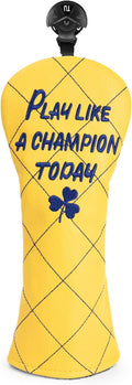 Golf Headcovers Play Like A Champion Today Golf Club Head Covers Advanced Embroidery Premium Leather Driver Headcovers Fairway Wood Covers Hybrid Cover Golf Mallet Putter Cover for DF3 OZ1
