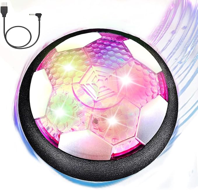 VNVDFLM Hover Soccer Ball Toys for Boys, LED Light Soccer Balls by VNVDFLM-PinkBirdToys