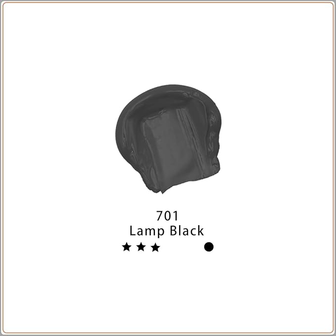 Artecho Black Acrylic Paint, Lamp Black Paint Tubes, Art Craft Paints - Image 2
