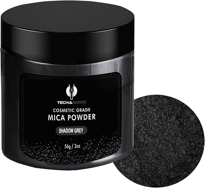 Shadow Grey Mica Powder for Epoxy Resin 56g / 2oz. Jar by TECHAROOZ