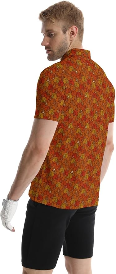 Mens Golf Shirts Golf Polo Shirts for Men Short Sleeve Polo Shirts Golf Gifts