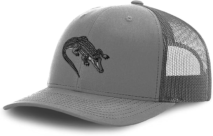 Custom Mesh Cap Hat Embroidered Gator Florida Swamp Trucker Hats for Men & Women Cotton