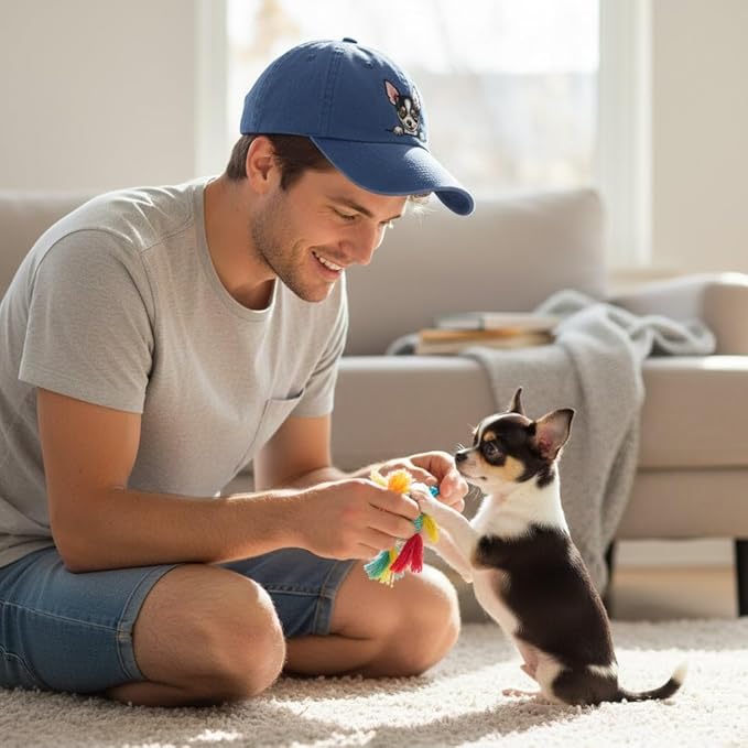 Pet Dog Lover Gifts,Embroidered Dog Baseball Hats for Men Women Dad Mom