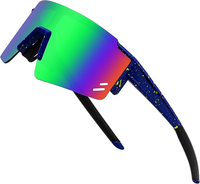 FEISEDY Kids Sunglasses Youth Baseball Sun Glasses, UV400 Sports Teens Cycling Shades for Boys Girls Age 8-16 B0048