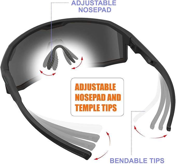 Eazyrun Kids Polarized Sports Sunglasses for Age 8-12 Youth Baseball Softball Cycling Glasses UV Protection for Boy Girl