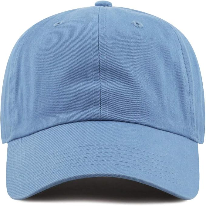 Cotton Baseball Cap Dad Hat – Washed Low Profile Adjustable Hat for Men Women Casual Outdoor Running Golf