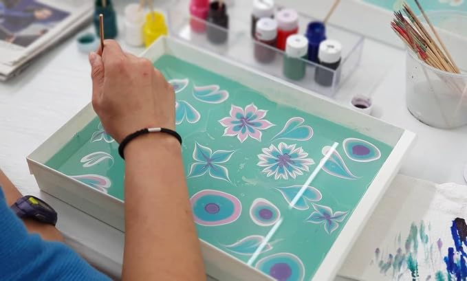 27PCS Water Marbling Painting Kit, Water Paint - Image 4