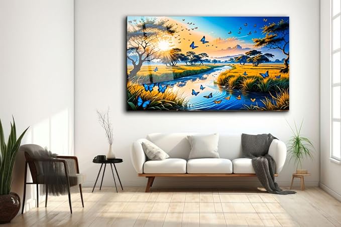 SpiritualHands Fantastic Scenery Tempered Glass Wall Art Painting - Image 4