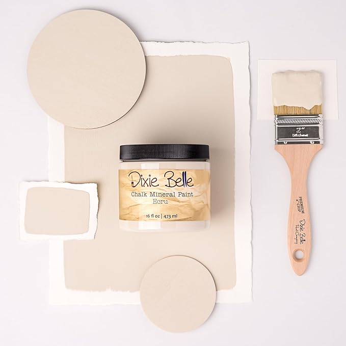 Dixie Belle Paint Company Chalk Finish Furniture Paint – Ecru – Matte Chic - Image 2
