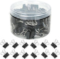 100 PCS Mini Binder Clips, 3/4 inch 19mm Binder Clips, Document Organizing by MIELIKKE