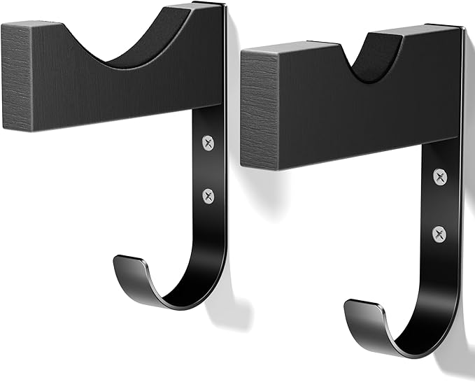 Baseball Bat & Cap Holder Wall Mount:Black Wood&Iron Bat Display Hanger with Hooks for Caps and Gloves,Wall Hanging Hooks for Living Room,Bedroom,Entryway,Garage,Gift for Baseball Fans