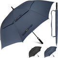 Gonex 54/62/68/72/80 Inch Extra Large Golf Umbrella, Automatic Open Travel Rain Umbrella with Windproof Water Resistant Double Canopy, Oversize Vented Umbrellas for 2-3 Men and UV Protection, Multiple Colors