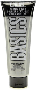 Liquitex BASICS Acrylic Paint, 250ml Tube, Neutral Gray Value 5 by Liquitex